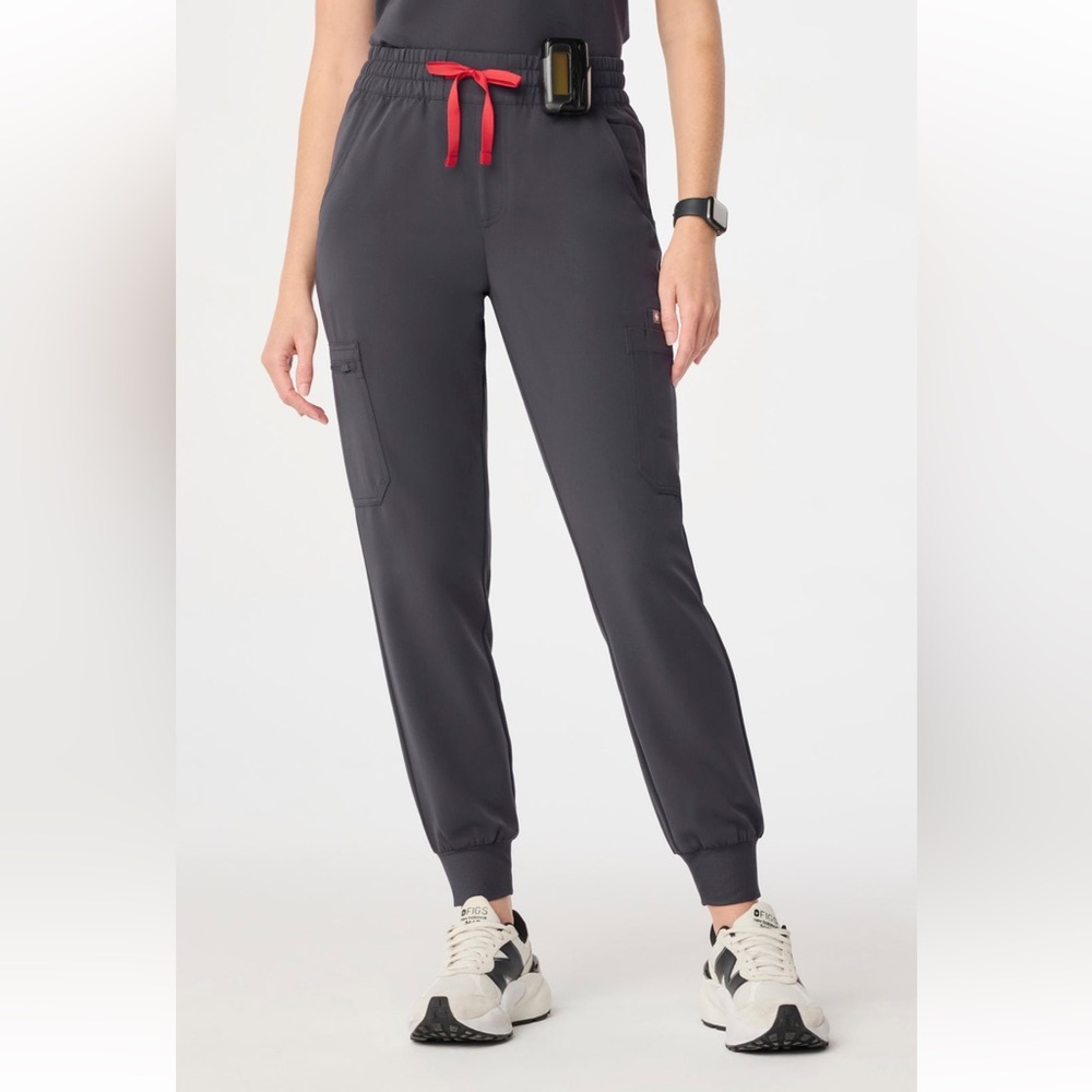NWOT Figs Women’s High Waisted Uman Relaxed Jogger Scrub Pant-Size XL/T-Charcoal